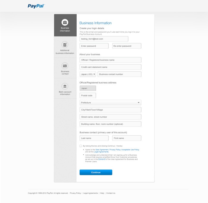 Merchant Onboarding